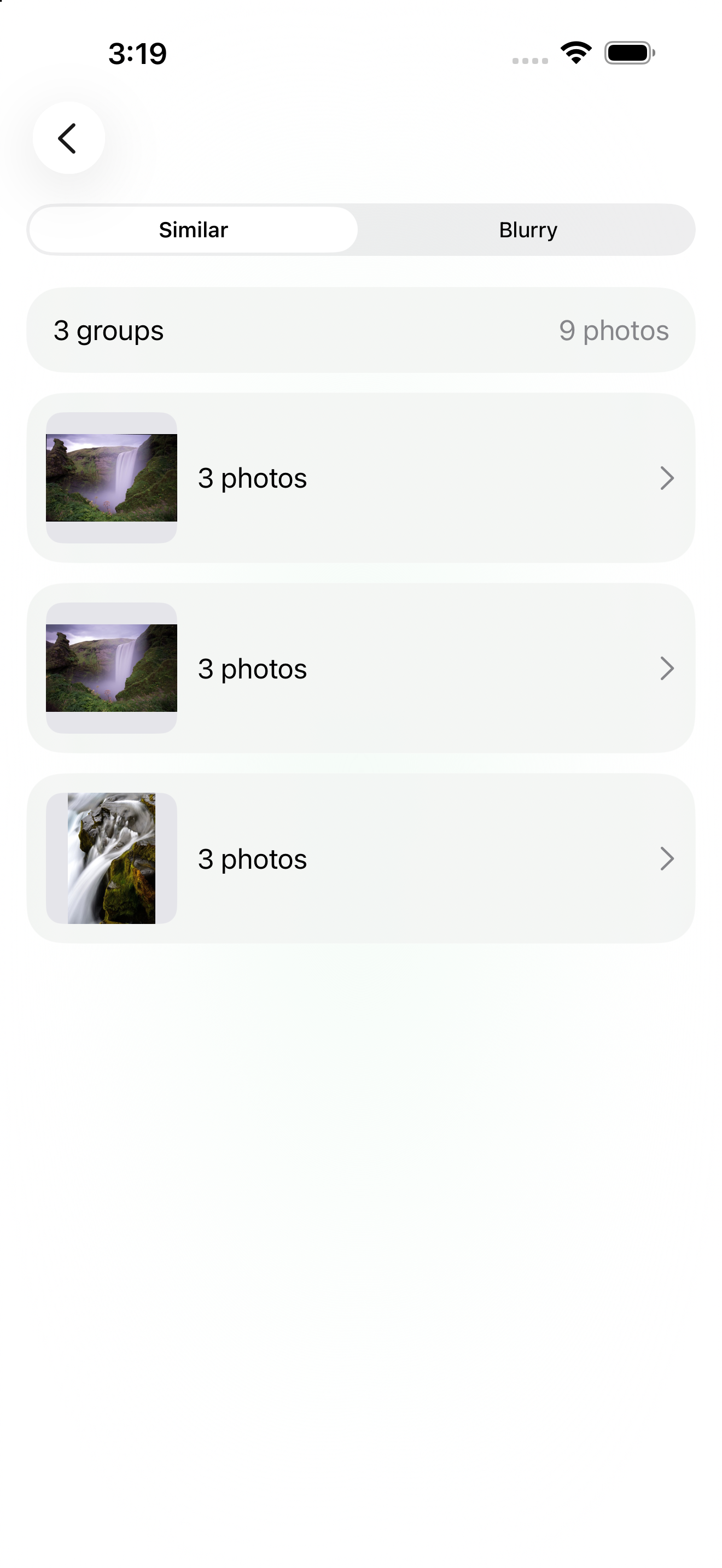 Smart Sort — 4,727 groups found, 83.24 GB