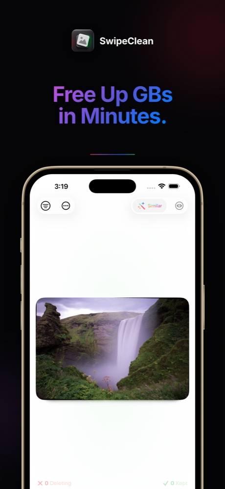 SwipeClean26 — free up gigabytes in minutes by swiping through your library